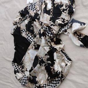 Long sleeve wrap top